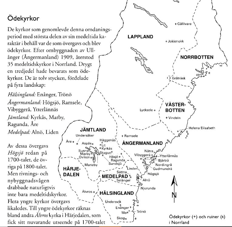 Ödekyrkor i Mellannorrland