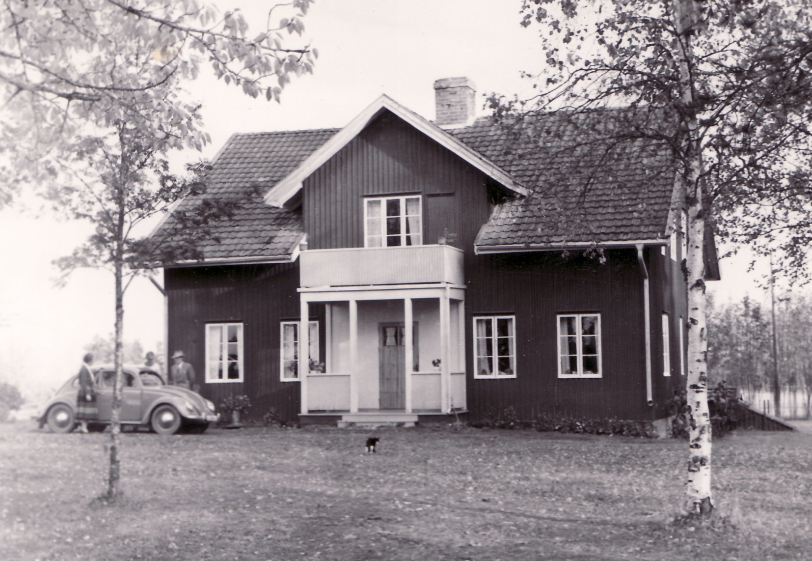 Huset och första bilen 1960