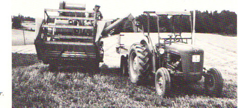 Skördetröskn 1960-tal småbruk