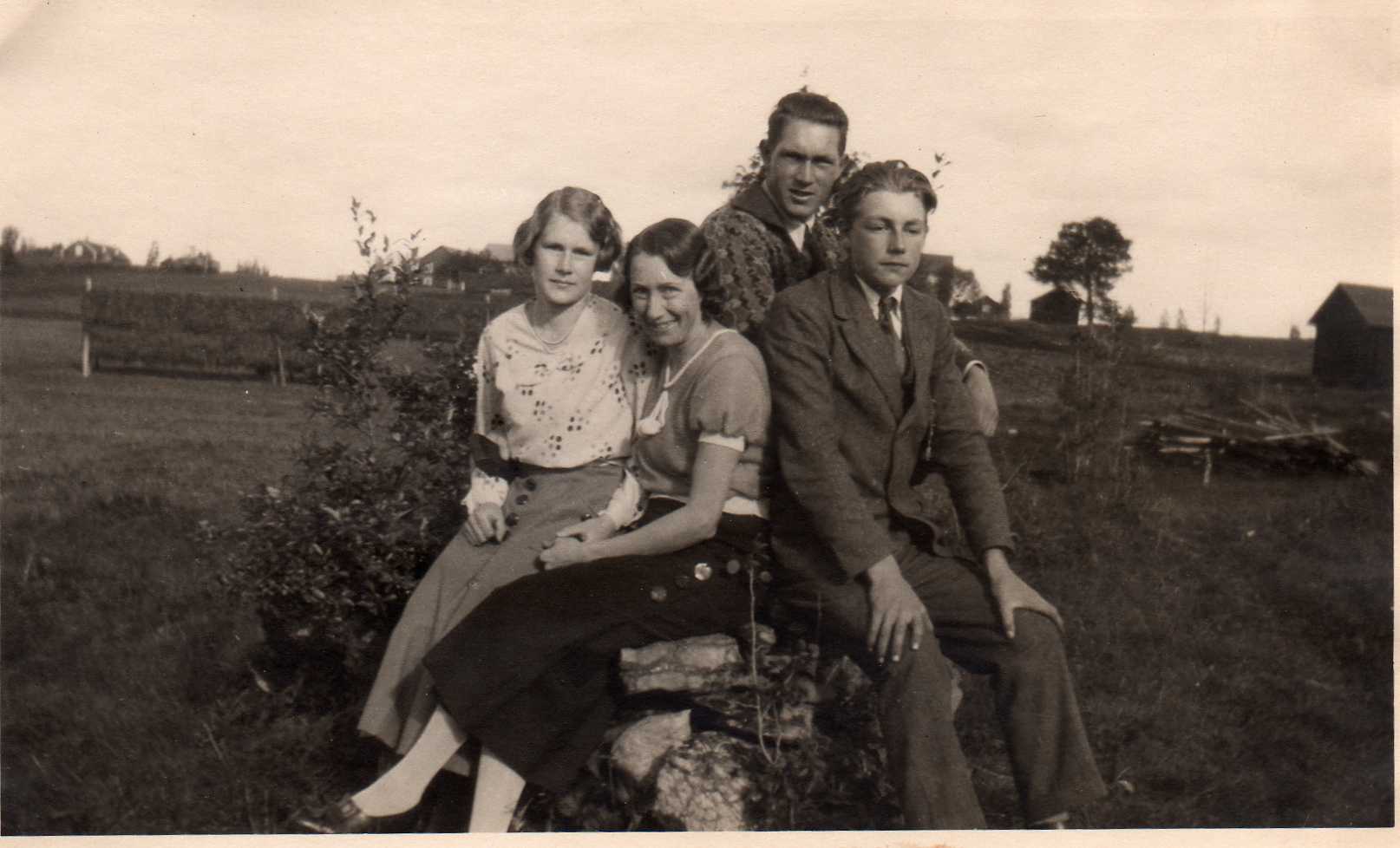 Gudrun, Stina, Otto och Karl-Erik